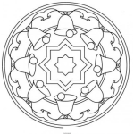 Dibujo para colorear Mandalas Para Colorear Campanitas De Navidad