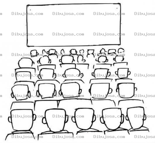 Dibujo para colorear Dibujo De Cine Para Pintar Y Colorear