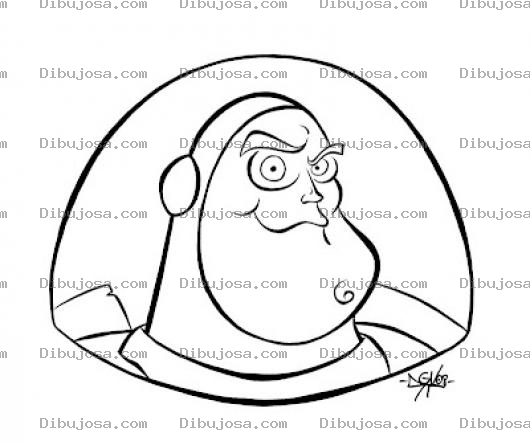 Dibujo para colorear Dibujo De Buzz Light Year Para Pintar Y Colorear