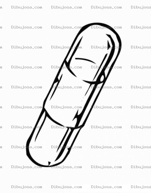 Dibujo para colorear Dibujo De Capsula De Medicina Para Pintar Y Colorear