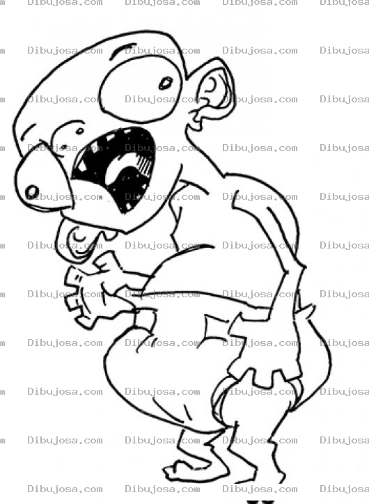 Dibujo para colorear Dibujo De Bebe Fenomeno Para Pintar Y Colorear