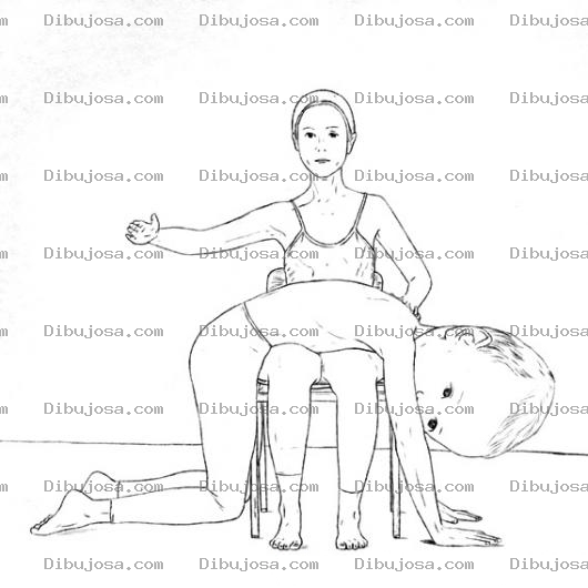Dibujo para colorear Dibujo De Nalgadas A Un Nino Grandote Para Pintar Y Colorear