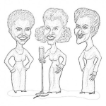 Dibujo para colorear Andre Sisters Para Pintar Y Colorear A Las Hermanas Andrews Cantantes De Rum Y Cocacola