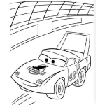 Dibujo para colorear Carrocars Dibujo De Carro Cars Rojo Para Pintar Y Colorear Carritos De Carrera