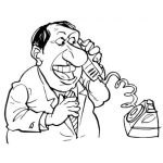 Dibujo para colorear Dibujo De Cliente Molesto Llamando Por Telefono Al Departamento De Servicio Al Cliente Para Pintar Y Colorear
