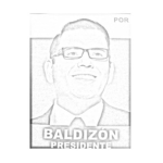 Dibujo para colorear Colorear Candidatos Para Presidente De Guatemala Doctor Manuel Baldizon