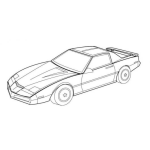 Dibujo para colorear Dibujo De Kit El Auto Fantastico Para Pintar Y Colorear