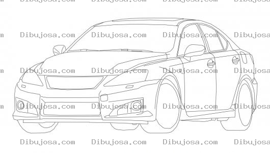 Dibujo para colorear Dibujo De Lexus Para Pintar Y Colorear