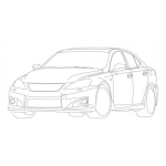 Dibujo para colorear Dibujo De Lexus Para Pintar Y Colorear