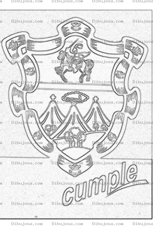 Dibujo para colorear Logo De La Municipalidad De Guatemala Para Colorear