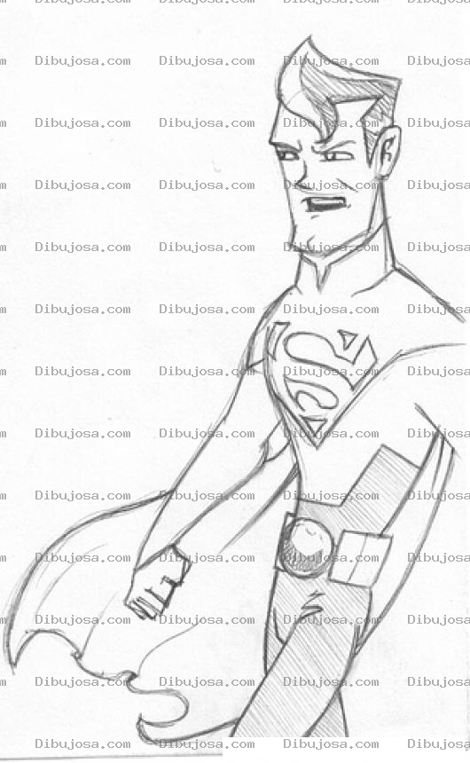 Dibujo para colorear Dibujo De Superman Delgadito Y Culiflaco Para Pintar Y Colorear