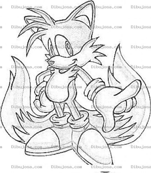 Dibujo para colorear Dibujo De Zorrito De Firefoz Para Pintar Y Colorear