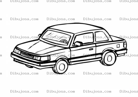 Dibujo para colorear Dibujo De Carrito Viejo Pero Enterito Limpio Y Bien Cuidado Para Pintar Y Colorear