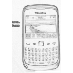 Dibujo para colorear Colorear Telefono Blackberry Curve Smartphone 9300 3G