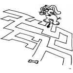 Dibujo para colorear Dibujo De Laberinto Tridimensional 3d Para Jugar Pintar Y Colorear