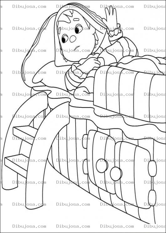 Dibujo para colorear Dibujo De Camita Con Gradas Para Pintar Y Colorear
