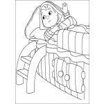 Dibujo para colorear Dibujo De Camita Con Gradas Para Pintar Y Colorear