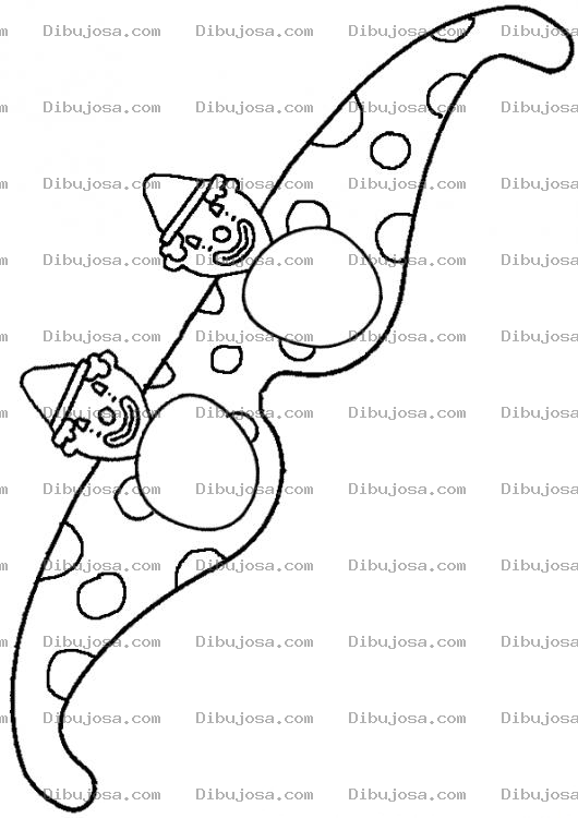 Dibujo para colorear Anteojos De Payaso Para Colorear Y Recortar