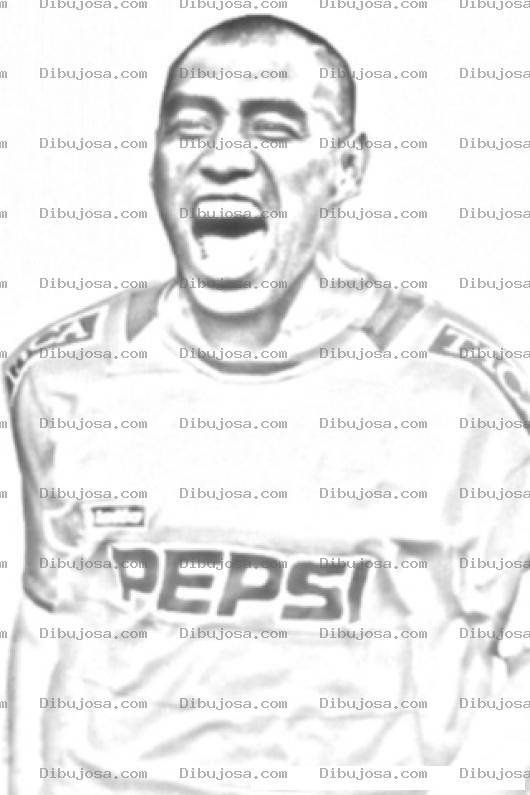 Dibujo para colorear Colorear A Juan Carlos Plata Jugador De Futbol De Municipal De Guatemala