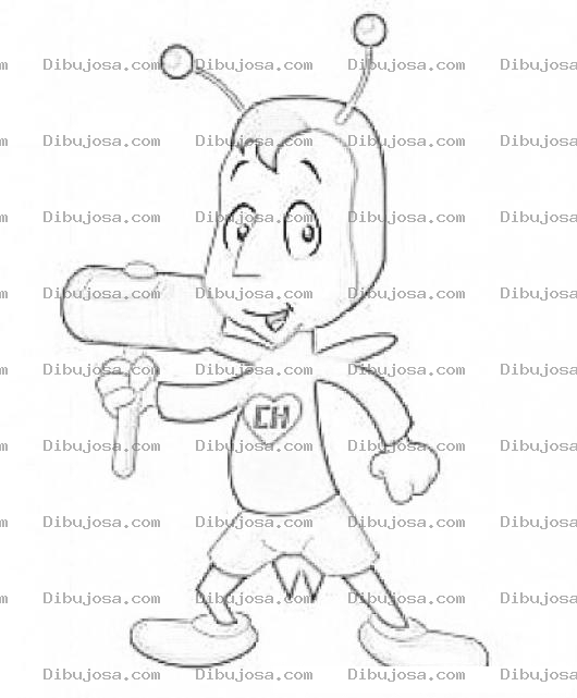 Dibujo para colorear Dibujo Del Chapulin Colorado Con Su Chipote Chillon Para Pintar Y Colorear