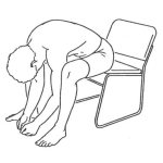 Dibujo para colorear Dibujo De Hombre Cansado Sentado En Una Silla Usando Solo Calzoncillo Para Pintar Y Colorear