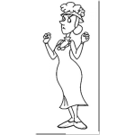 Dibujo para colorear Dibujo De La Bruja Del 71 Del Chavo Del 8 Para Pintar Y Colorear