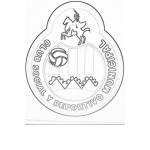 Dibujo para colorear Colorear Logo De Los Rojos Club Social Y Deportivo Municipal De Guatemala