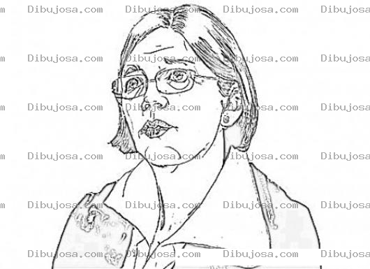 Dibujo para colorear Elizabethwarren.com Coloring Page Dibujo De Elizabeth Warren Para Pintar Y Colorear