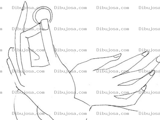 Dibujo para colorear Anillo De Bodas De Oro De 18 Kilates Para Pintar Y Colorear
