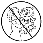 Dibujo para colorear No Sacudir Al Bebe Cuando Llora Cartel Para Pintar Y Colorear