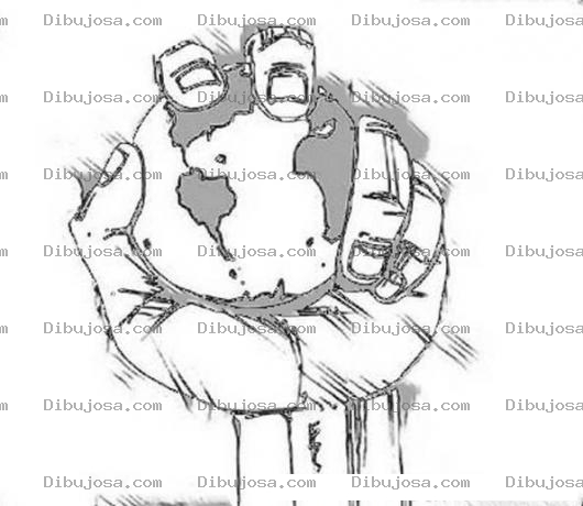 Dibujo para colorear Dibujo De La Mano Del Hombre Destripando Al Mundo Para Pintar Y Colorear