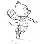 Dibujo para colorear Dibujo De Zorrito Basquetbolista Para Pintar Y Colorear Idea De Logo De Basketball Ideal Para Un Equipo Llamado Zorros
