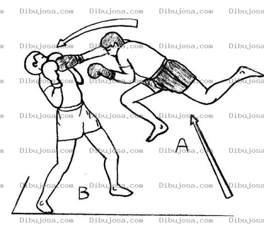 Dibujo para colorear Dibujo De Super Man Punch Para Pintar Y Colorear Golpe Volador