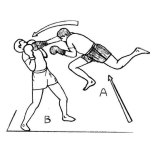 Dibujo para colorear Dibujo De Super Man Punch Para Pintar Y Colorear Golpe Volador