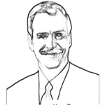 Dibujo para colorear Colorear al ex presidente de Mexico Vicente Fox
