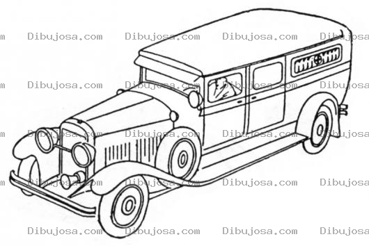Dibujo para colorear Camioneta Clasica Para Pintar Y Colorear