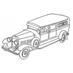 Dibujo para colorear Camioneta Clasica Para Pintar Y Colorear