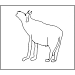 Dibujo para colorear Dibujo De Vaca Entelerida Para Pintar Y Colorear