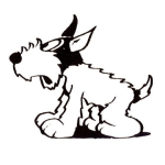 Dibujo para colorear Dibujo De Perrito Asustado Para Pintar Y Colorear