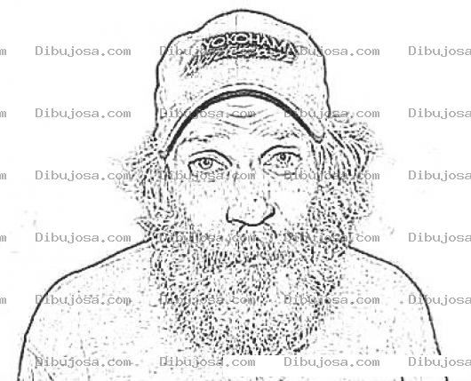 Dibujo para colorear Mitchellguist.com Coloring Page Dibujo De Mitchell Guist Para Pintar Y Colorear A Michel Gist De Swamp People