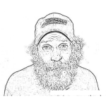 Dibujo para colorear Mitchellguist.com Coloring Page Dibujo De Mitchell Guist Para Pintar Y Colorear A Michel Gist De Swamp People