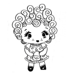 Dibujo para colorear Dibujo De Nena Colocha Para Pintar Y Colorear Nina Murusha Y Morocha Morochita