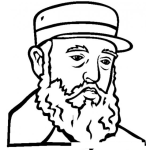 Dibujo para colorear Colorear a Fidel Castro