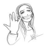 Dibujo para colorear Dibujo De Mujer Comprometida A La Fuerza Para Pintar Y Colorear A Una Mujer Riendo Pero Triste Porque Se Tiene Que Casa Por La Inflacion