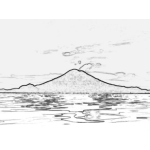 Dibujo para colorear Colorear lago de atitlan guatemala