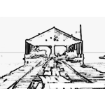Dibujo para colorear Antiguo Muelle del Puerto San Jose para colorear