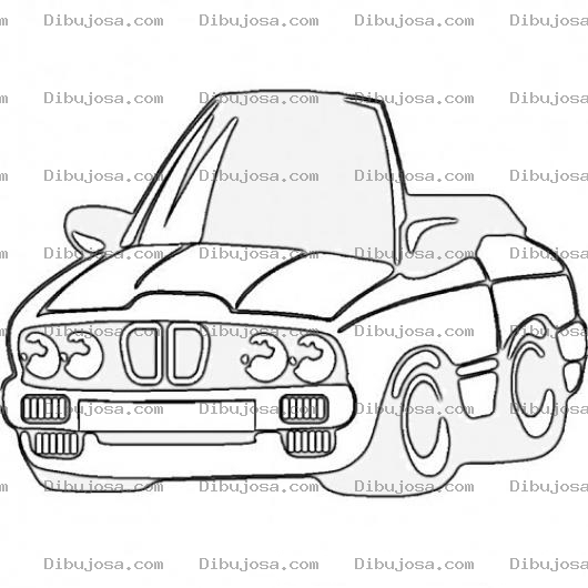 Dibujo para colorear Dibujo De Bmw Convertible Para Pintar Y Colorear