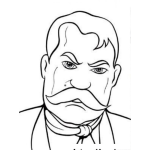 Dibujo para colorear Colorear General Emiliano Zapata de Mexico