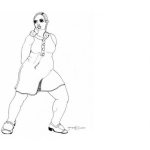 Dibujo para colorear Piernas Gordas Dibujo De Mujer Llenita Pero Piernuda Para Pintar Y Colorear