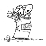 Dibujo para colorear Dibujo De Militares Metidos En Un Bote De Basura Para Pintar Y Colorear